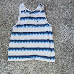 Striped Blue and White Tank Top